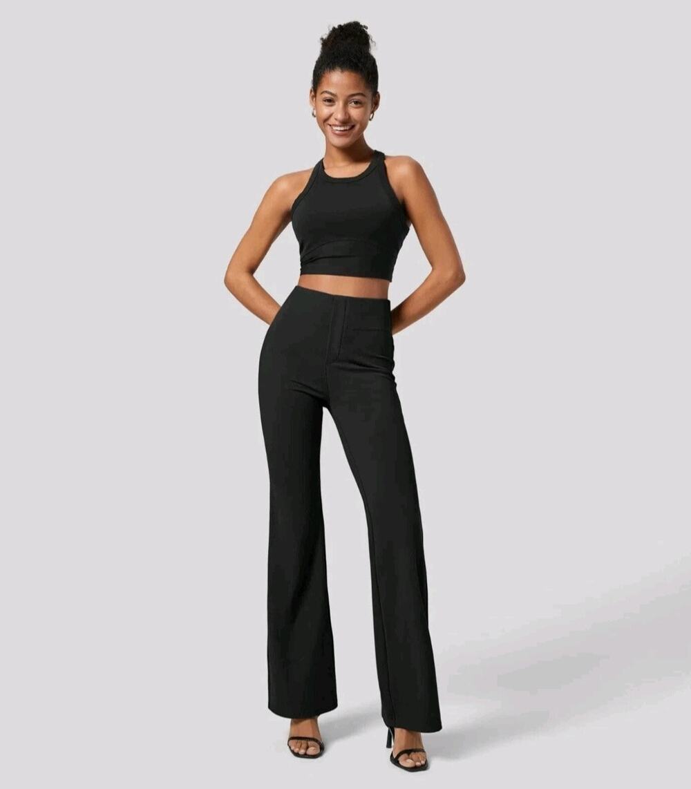 Halara Breezeful womens small regular pants flare NWT